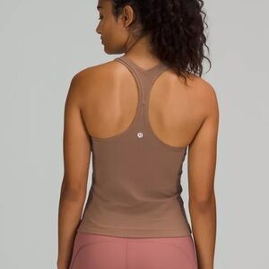 Lululemon Athletica Brown Fitted Crop Tank Top size 4